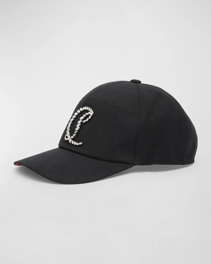 Christian Louboutin Men's Mooncrest CL-Rhinestone Baseball Cap Cover