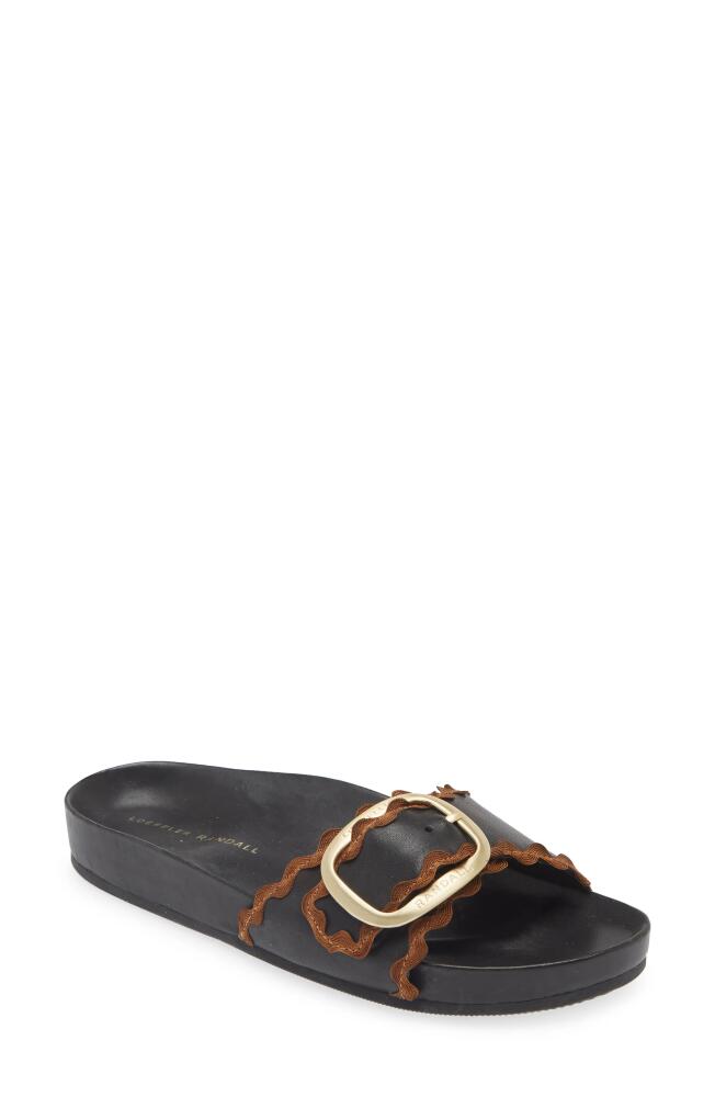 Loeffler Randall Iris Slide Sandal in Black/Cacao Cover