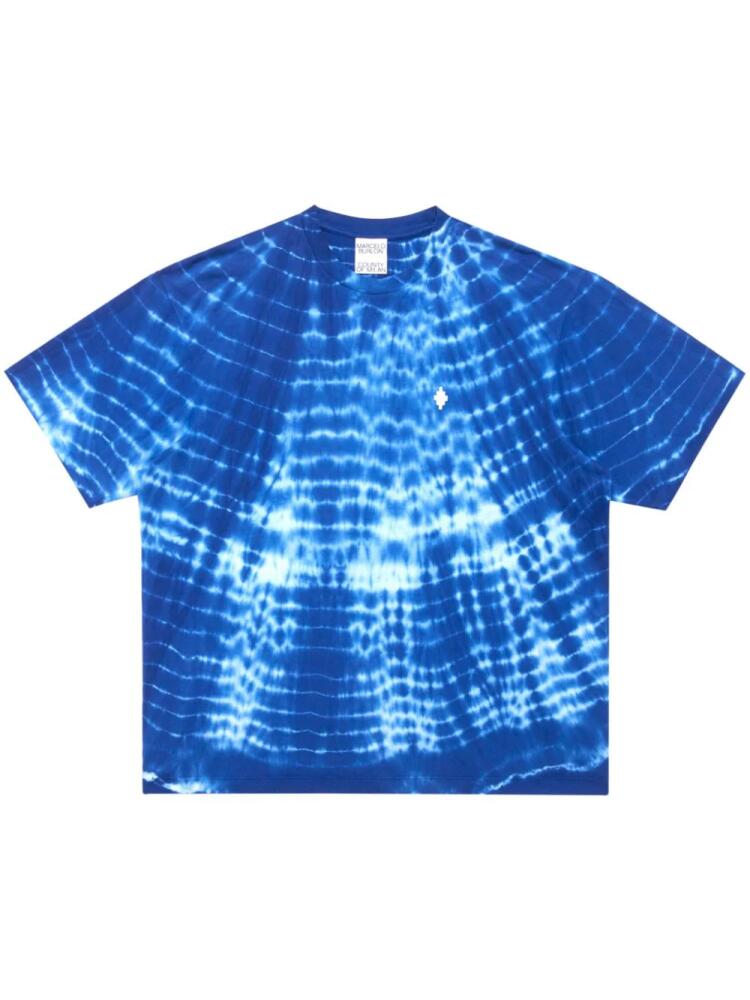 Marcelo Burlon County of Milan AOP Soundwaves-print T-shirt - Blue Cover