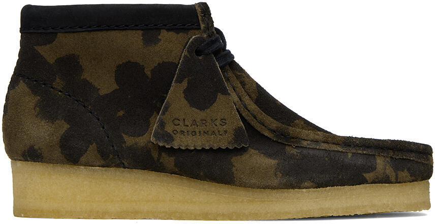 Clarks Originals Black & Khaki Wallabee Boots Cover