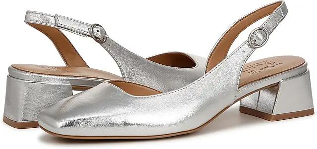 Naturalizer Jayla Slingbacks (Silver Leather) Women's Sandals Cover