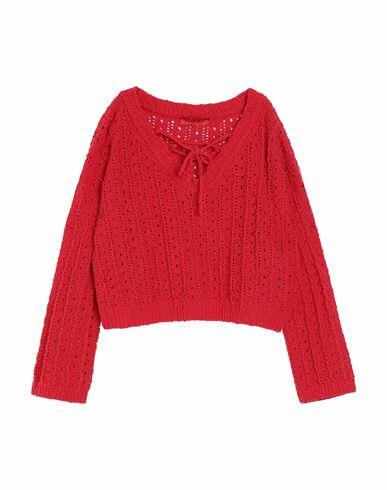 Max & co. Woman Sweater Red Cotton, Polyamide Cover