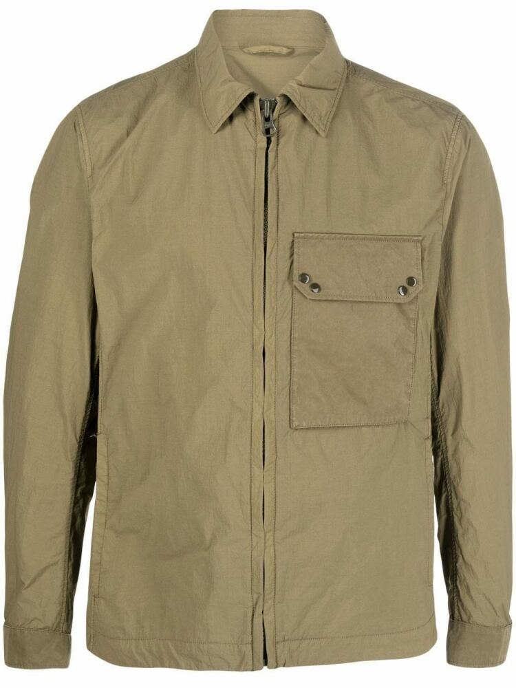 Ten C zip-fastening shirt jacket - Green Cover