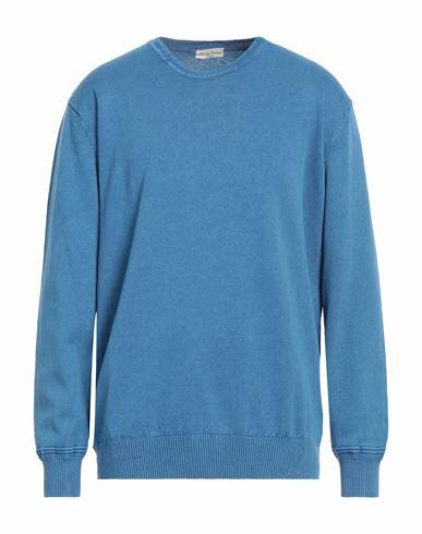 Cashmere Company Man Sweater Light blue Cotton, Linen Cover