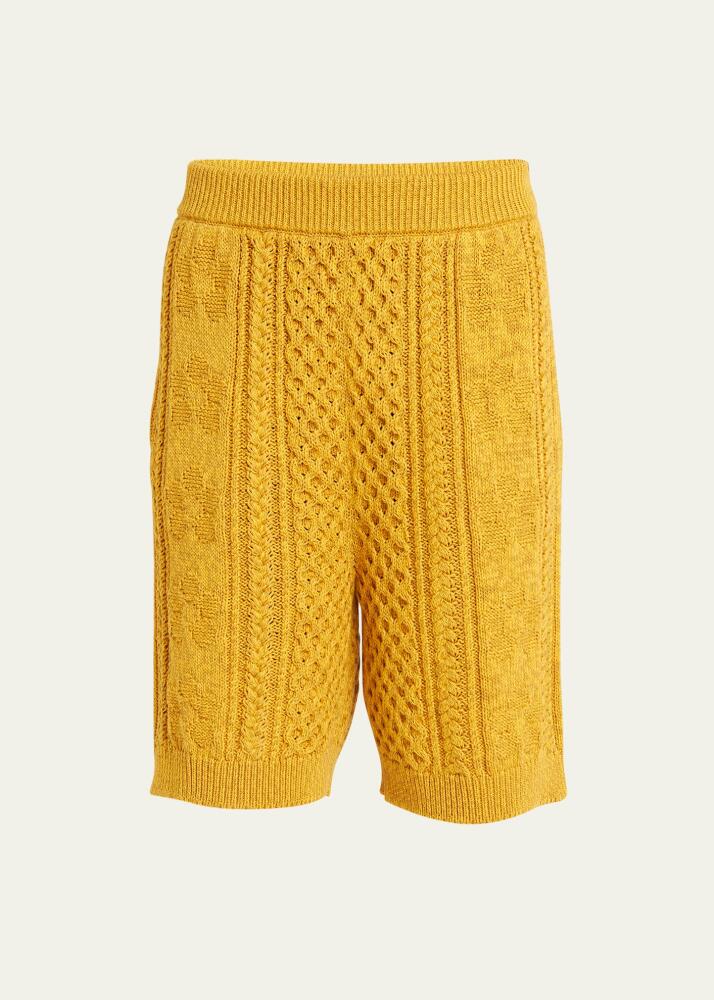 Marni Men's Cable-Knit Cotton Shorts Cover