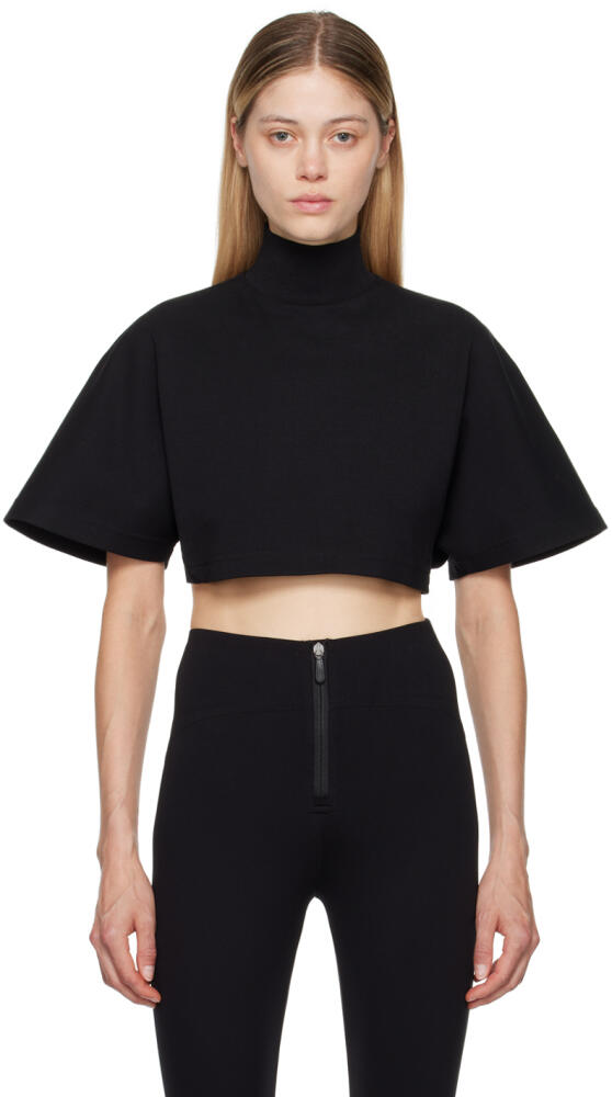 ALAÏA Black Highneck T-Shirt Cover