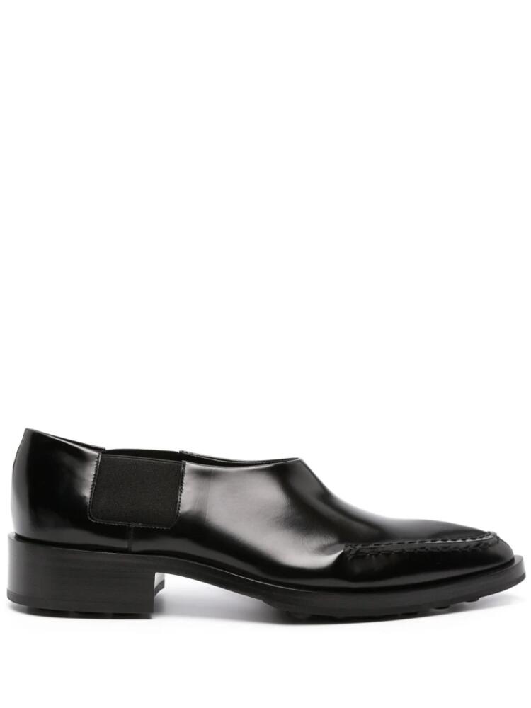 Jil Sander pointed-toe leather loafers - Black Cover