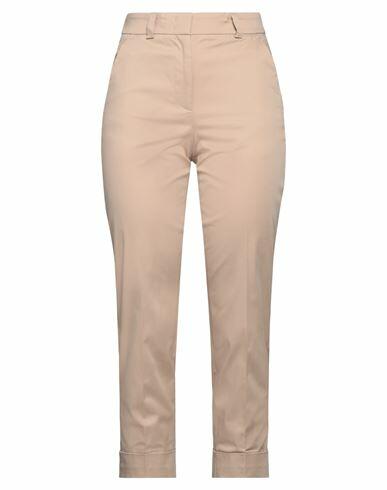 Peserico Easy Woman Pants Sand Cotton, Elastane Cover