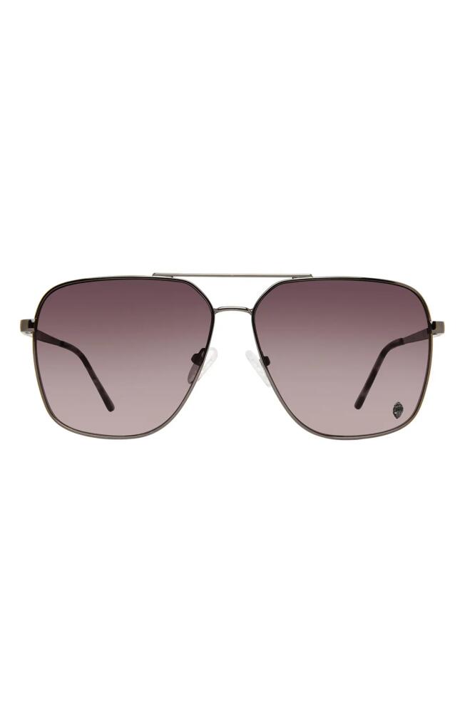 Kurt Geiger London 61mm Gradient Navigator Sunglasses in Dark Ruth/Mauve Gradient Cover