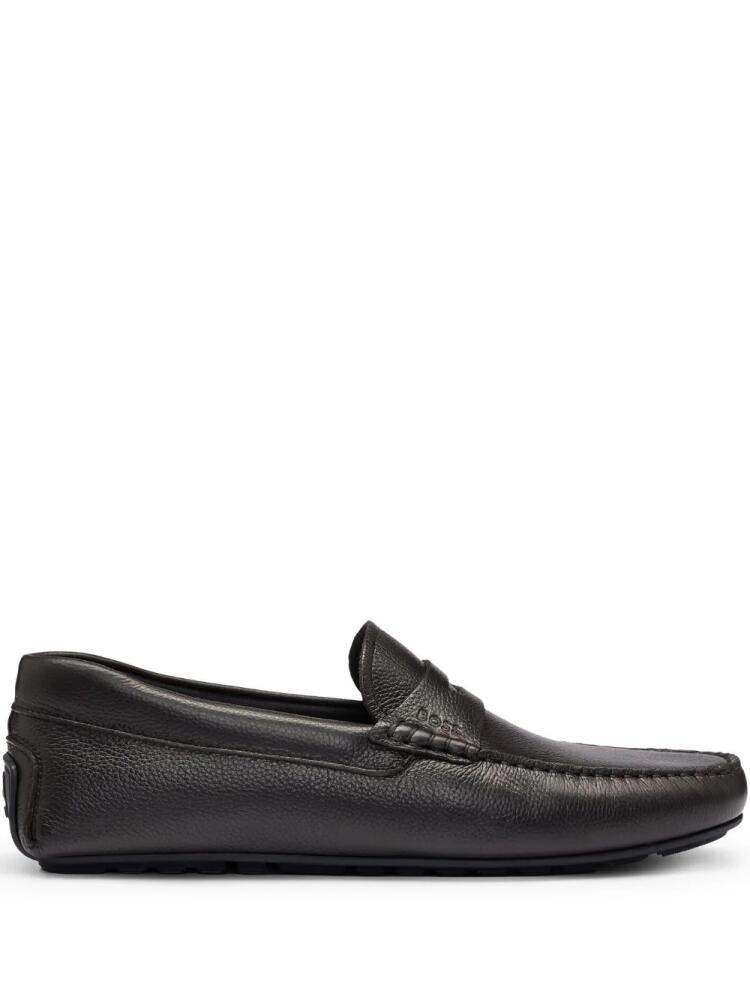 BOSS leather loafers - Black Cover