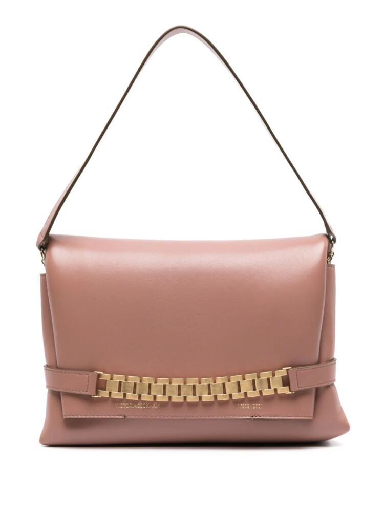 Victoria Beckham chain-detail leather shoulder bag - Pink Cover