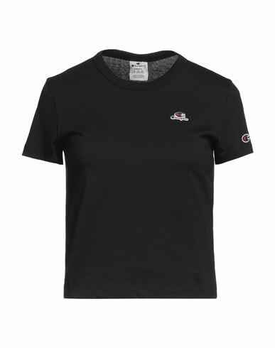 Champion Woman T-shirt Black Cotton Cover