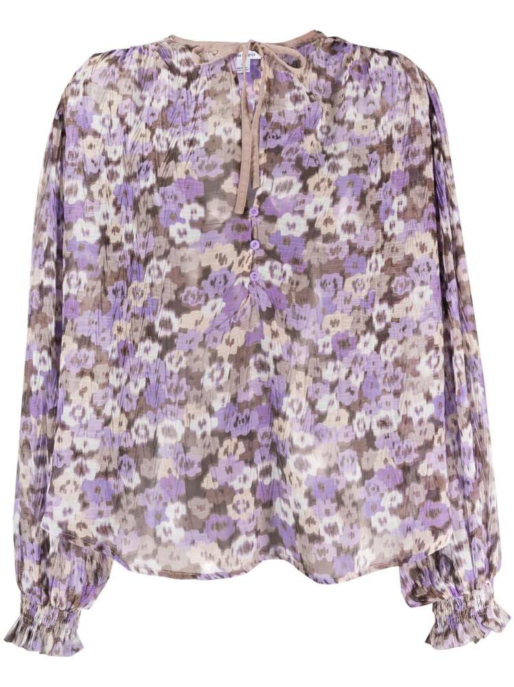 Sabina Musayev Atara floral-print blouse - Purple Cover