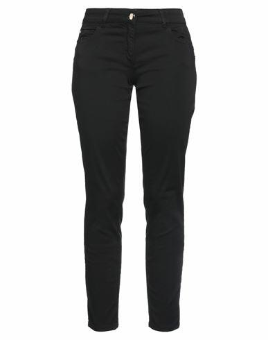 Nenette Woman Pants Black Cotton, Elastane Cover