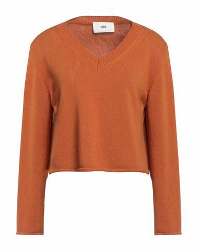 Solotre Woman Sweater Rust Wool Cover