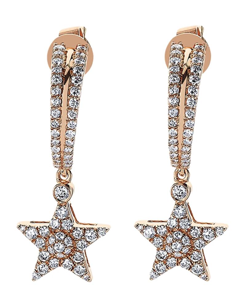 BeeGoddess Sirius Star 14k Diamond Drop Earrings Cover