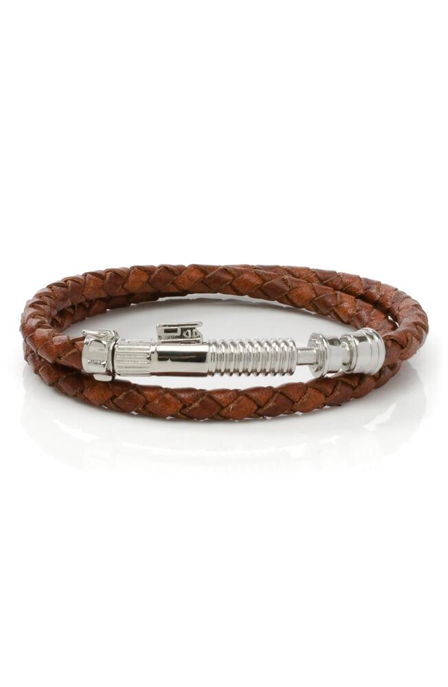 Cufflinks, Inc. Star Wars Obi Wan Kenobi Braided Leather Lightsaber Bracelet in Brown Cover