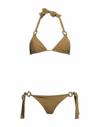 Siyu Woman Bikini Military green Polyamide, Elastane Cover