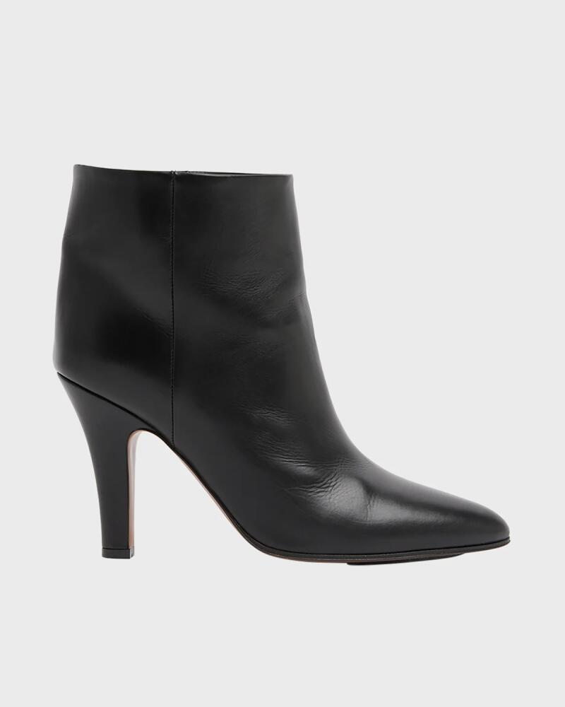 THE ROW Prudens Leather Stiletto Ankle Booties Cover