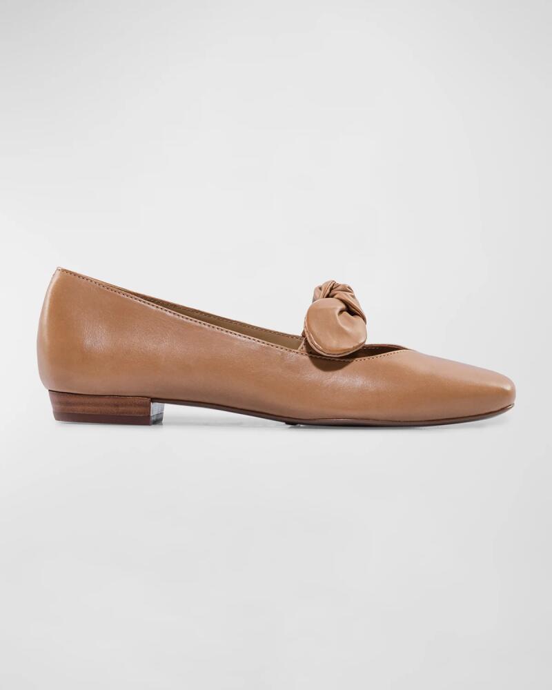 Bernardo Emersyn Leather Bow Ballerina Flats Cover