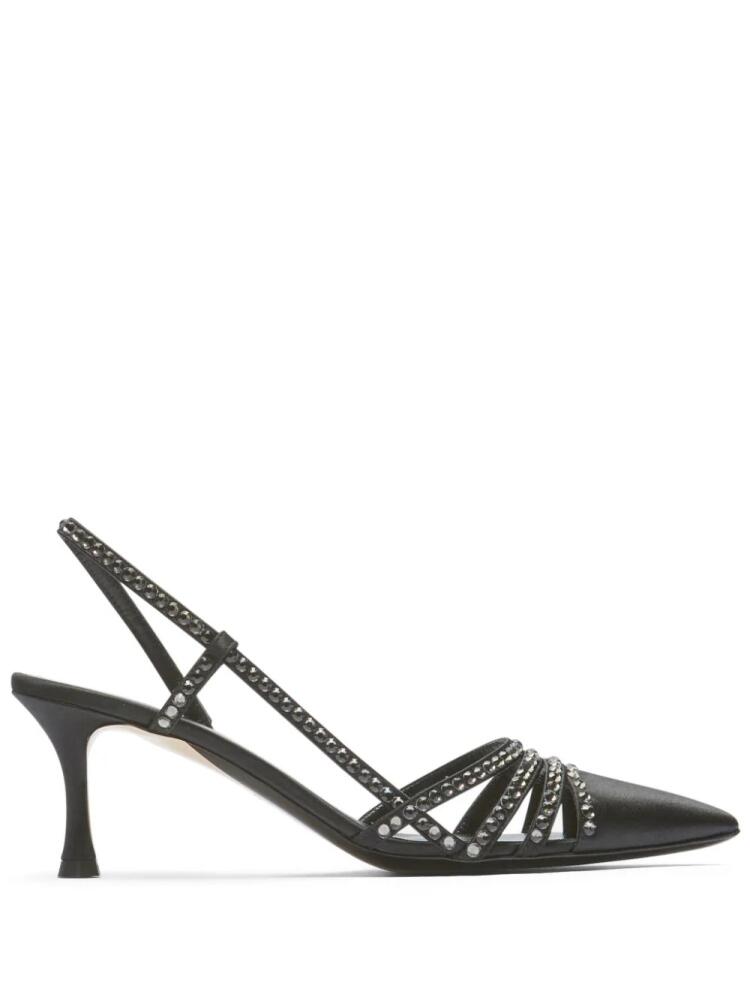 Nº21 crystal-embellished 60mm slingback pumps - Black Cover