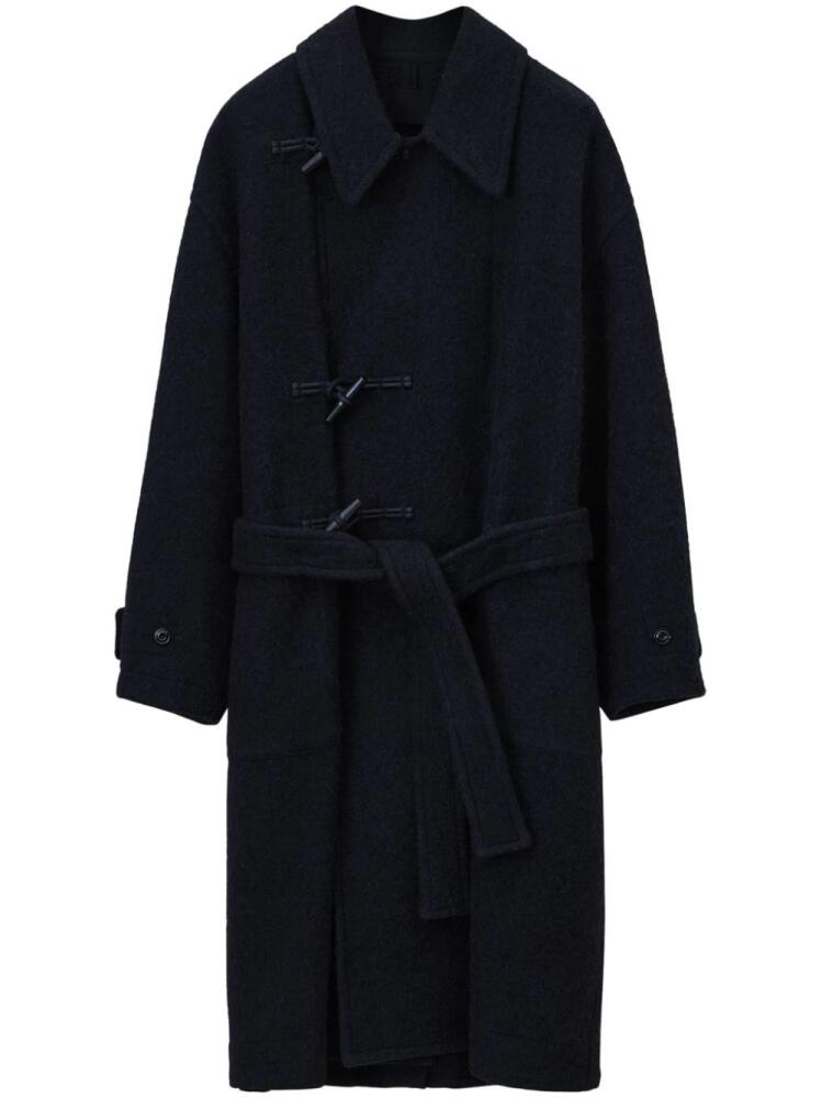 LEMAIRE belted felted duffle coat - Black Cover