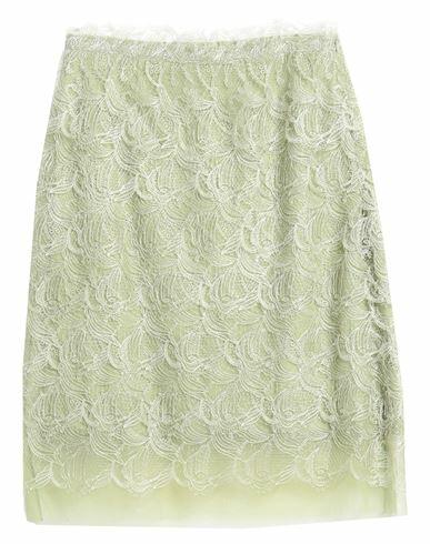 Ermanno Scervino Woman Midi skirt Light green Polyester, Polyamide Cover