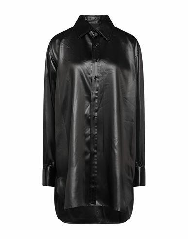 Maison Margiela Woman Shirt Black Acetate, Polyamide Cover