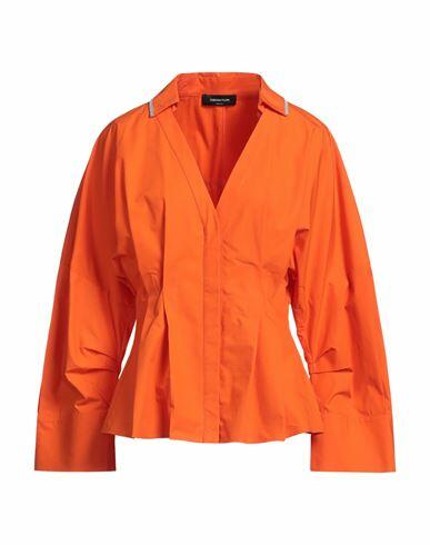 Fabiana Filippi Woman Shirt Orange Cotton, Ecobrass Cover