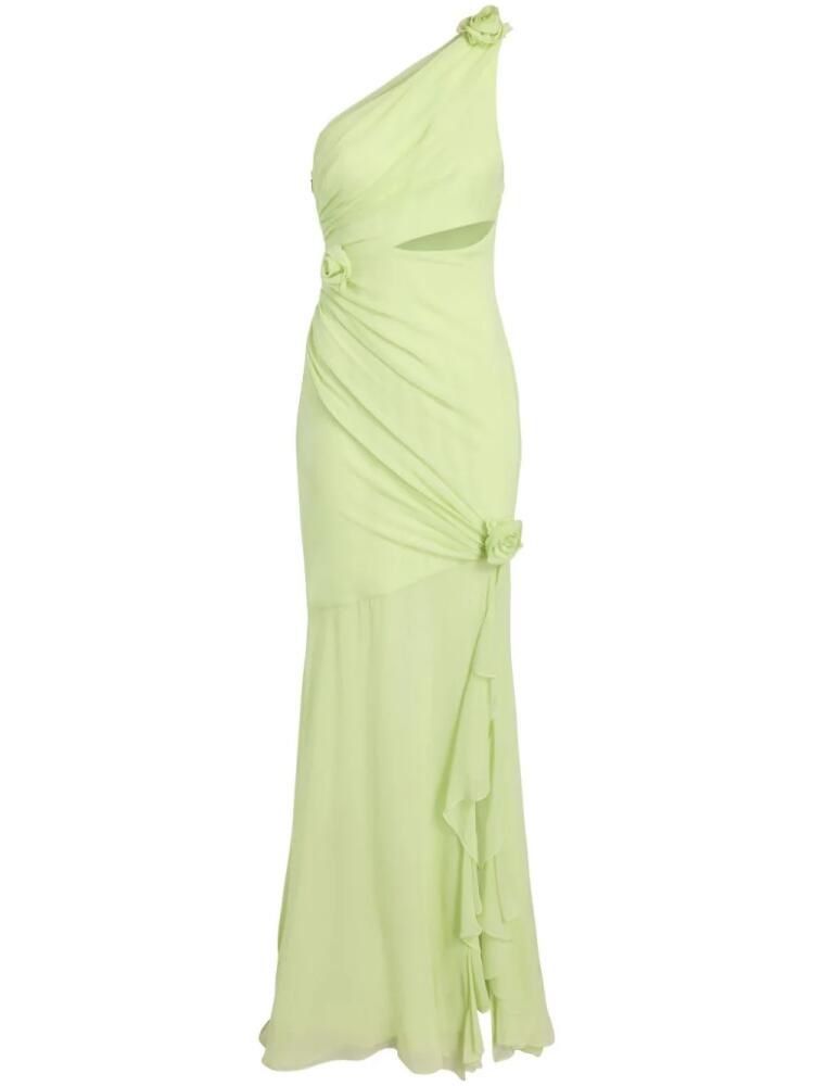 Cinq A Sept Kaleb one-shoulder gown - Green Cover