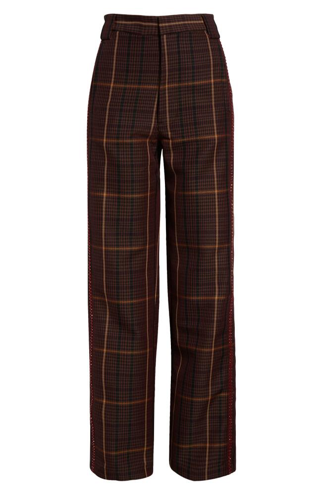 Diotima Thirds Straight Leg Trousers in Maroon Cover