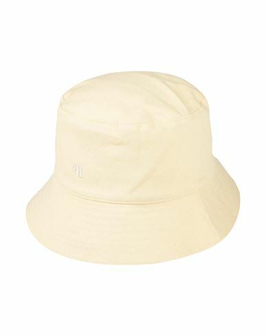 Nanushka Woman Hat Light yellow Organic cotton Cover