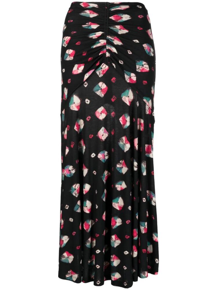 Ulla Johnson Nadira Nocturne-print maxi skirt - Black Cover