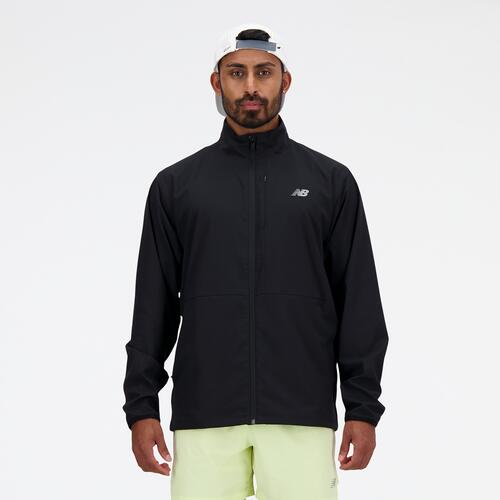 New Balance Athletics Stretch Woven Jacket - Mens Black Cover