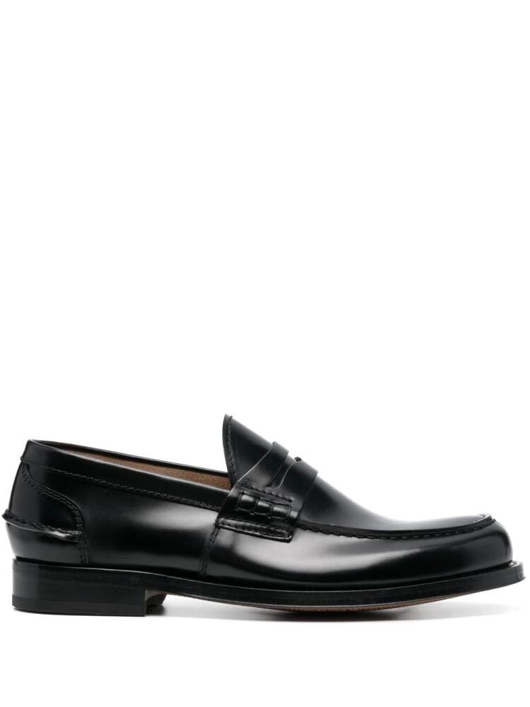 Cenere GB slip-on leather loafers - Black Cover