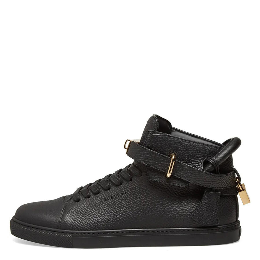 Buscemi Mens Black High-top 100 MM Leather Sneakers Cover