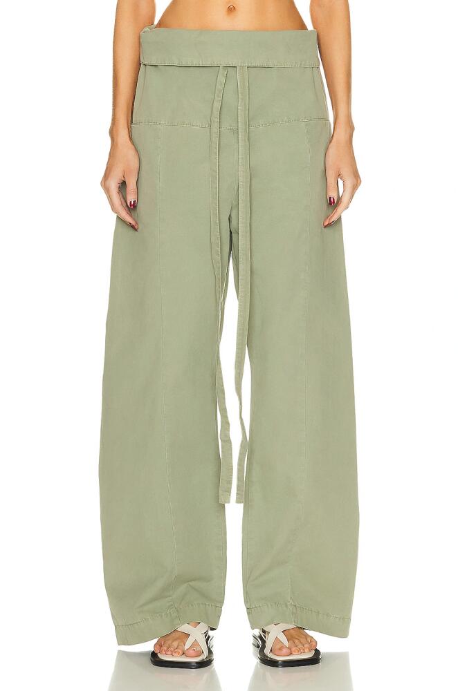 Matteau Fisherman Drawstring Pant in Sage Cover