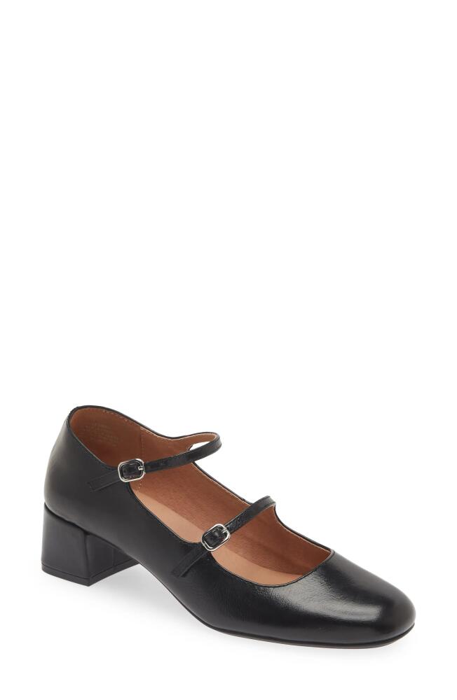 Madewell The Nettie Heeled Mary Jane in True Black Cover