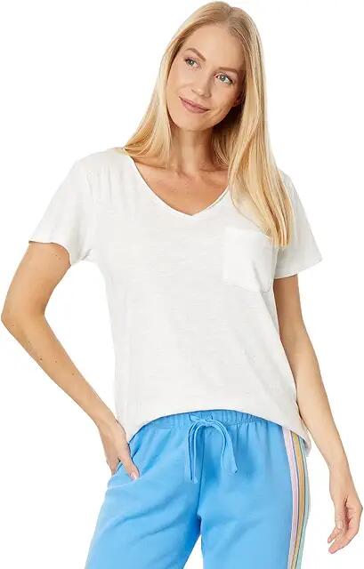 P.J. Salvage Back to Basics Short Sleeve (Ivory) Women's Pajama Cover