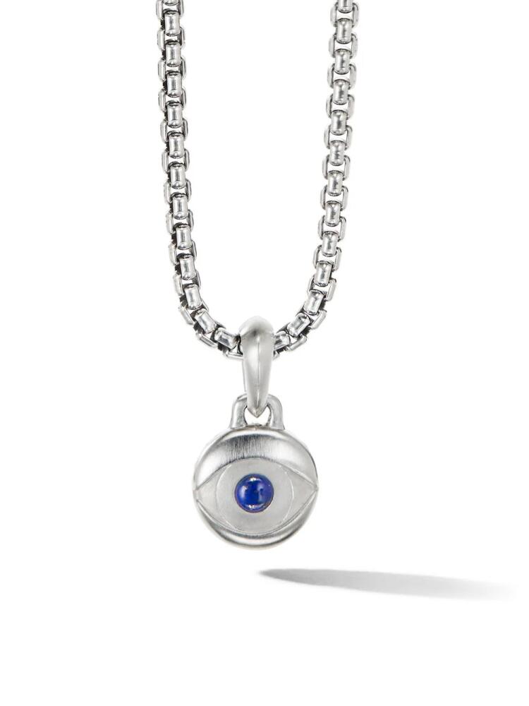 David Yurman sterling silver Evil Eye lapis amulet Cover