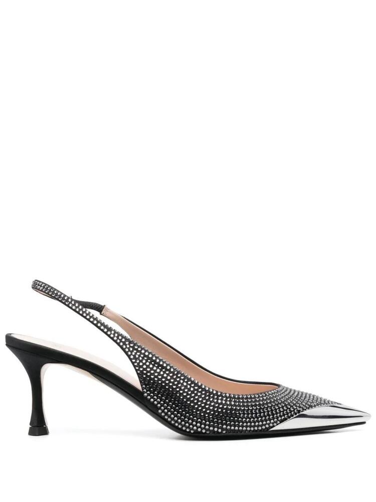 Nº21 crystal-embellished slingback pumps - Black Cover