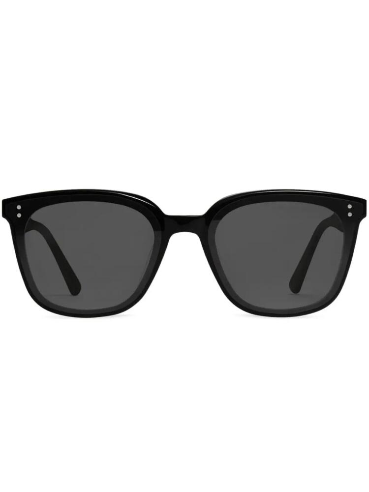 Gentle Monster Queen 01 logo-plaque sunglasses - Black Cover