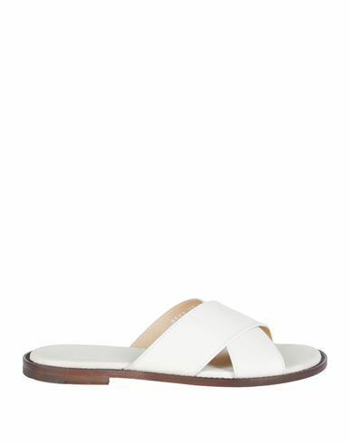 Doucal's Woman Sandals Ivory Leather Cover