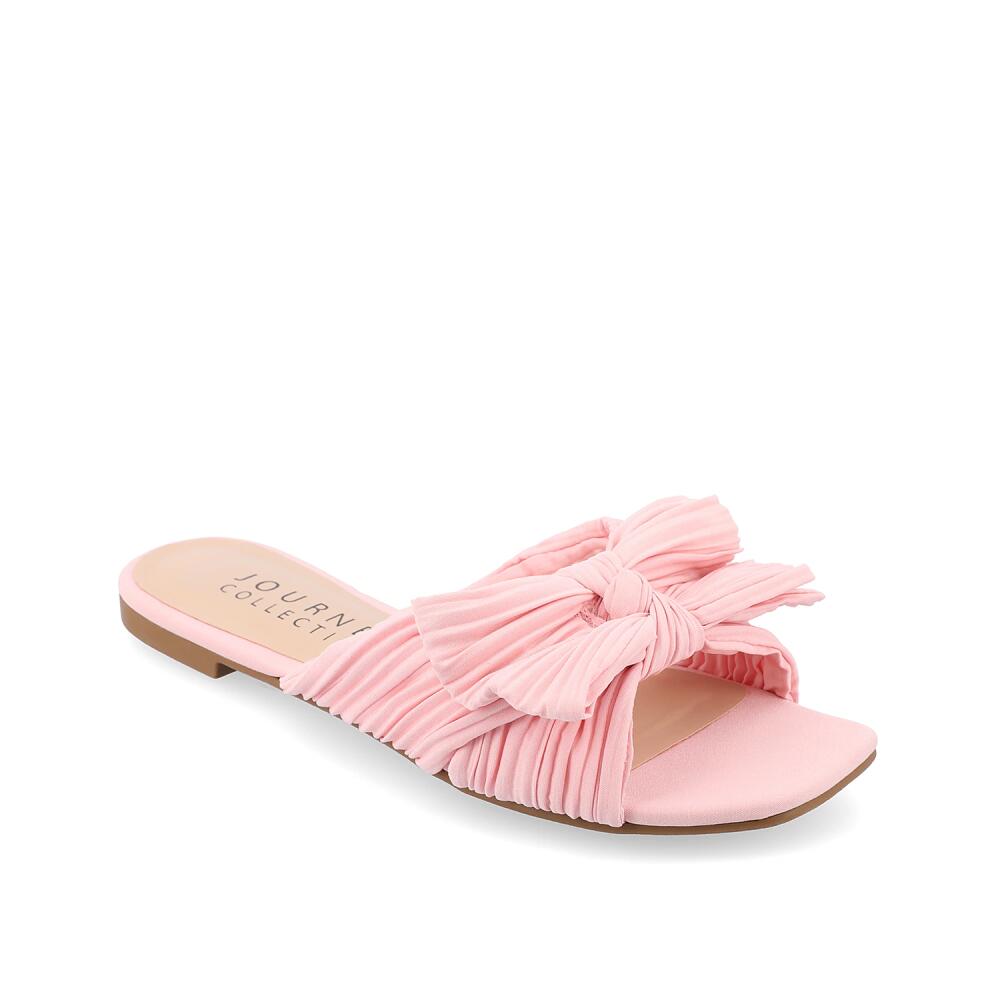 Journee Collection Wide Width Serlina Slide Sandal | Women's | Fuchsia Cover