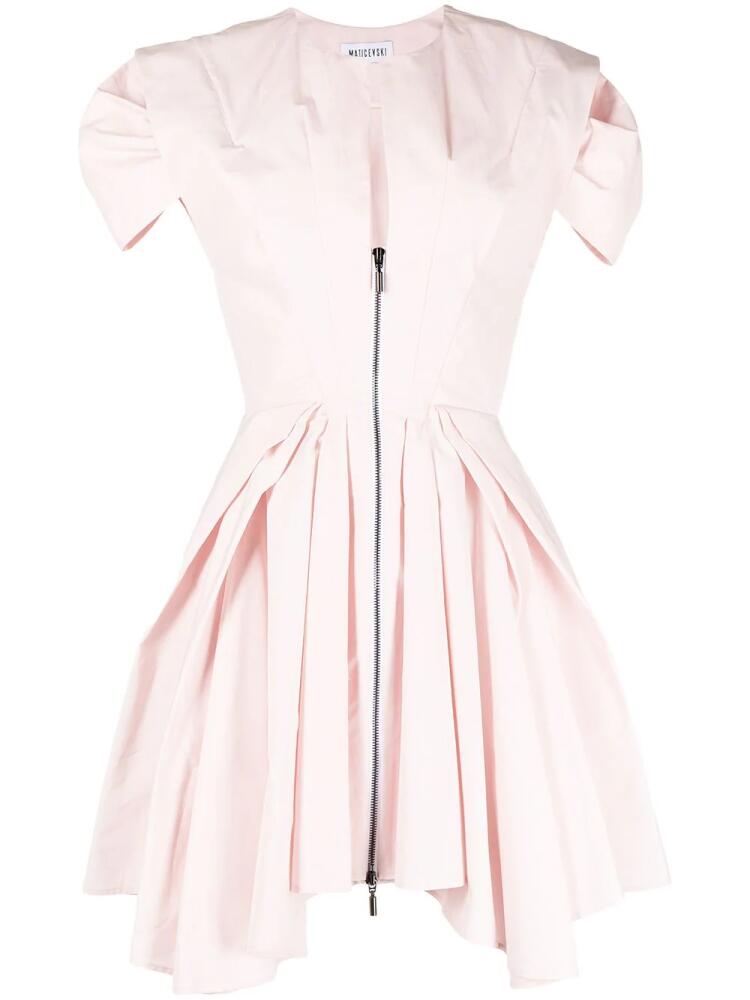 Maticevski Oblique mini dress - Pink Cover