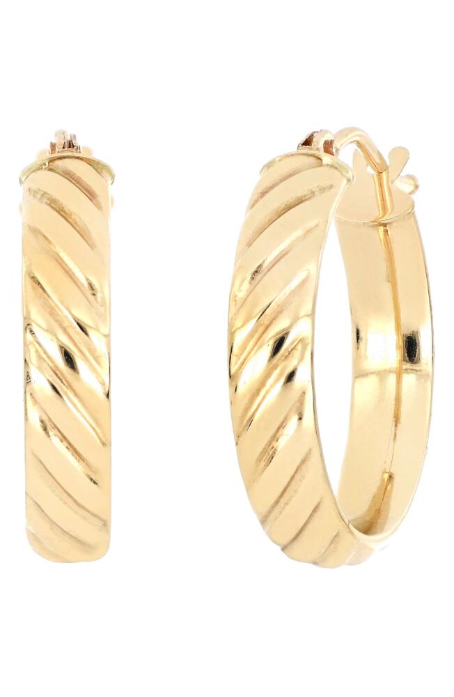 Bony Levy 14K Gold Huggie Hoop Earrings in 14K Yellow Gold Cover