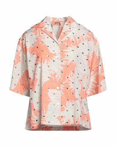 N°21 Woman Shirt Salmon pink Cotton Cover