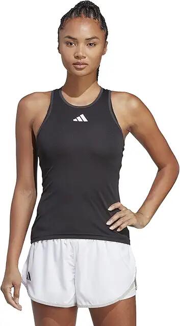 adidas Club Tennis Tank Top (Black) Women's Clothing Cover