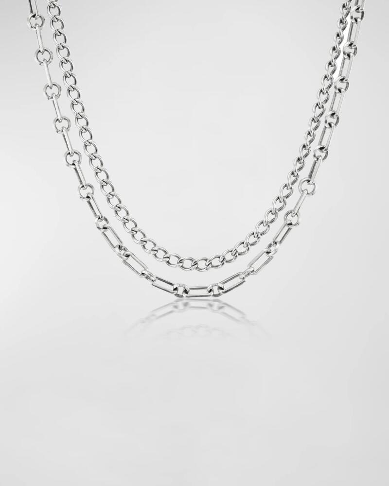 Sheryl Lowe Soho and Curb Chain Double Layer Necklace Cover