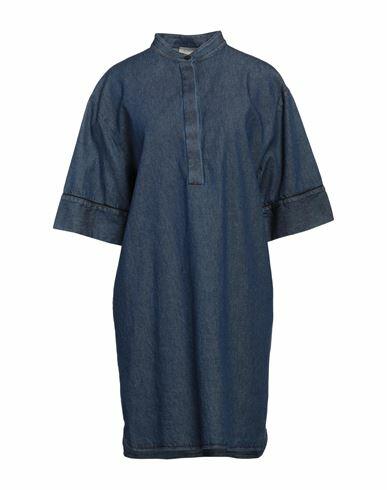 Drumohr Woman Mini dress Blue Cotton Cover